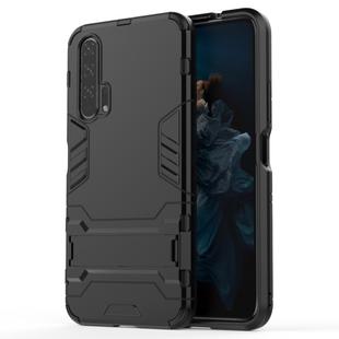 Shockproof PC + TPU Case for Huawei Honor 20 Pro, with Holder (Black)