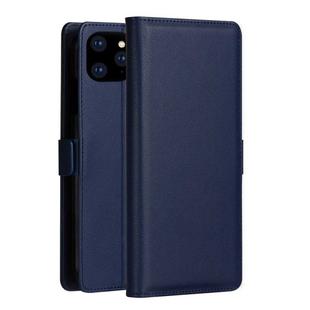 DZGOGO MILO Series PC + PU Horizontal Flip Leather Case for  iPhone 11 Pro Max, with Holder & Card Slot & Wallet (Blue)