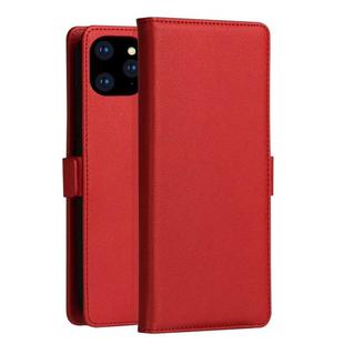 DZGOGO MILO Series PC + PU Horizontal Flip Leather Case for  iPhone 11 Pro Max, with Holder & Card Slot & Wallet (Red)