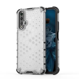 Shockproof Honeycomb PC + TPU Protection Case for Huawei Honor 20 PRO (White)