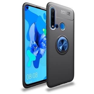 Lenuo Shockproof TPU Case for Huawei P20 Lite 2019, with Invisible Holder (Black Blue)