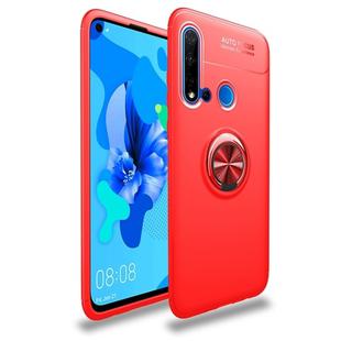 Lenuo Shockproof TPU Case for Huawei P20 Lite 2019, with Invisible Holder (Red)