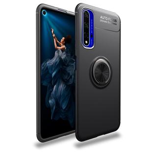 Lenuo Shockproof TPU Case for Huawei Honor 20, with Invisible Holder (Black)