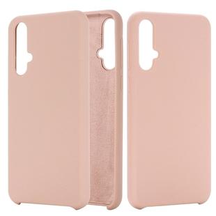 Solid Color Liquid Silicone Dropproof Protective Case for Huawei Nova 5 / Nova 5 Pro (Pink)