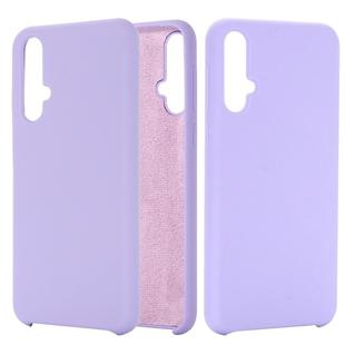 Solid Color Liquid Silicone Dropproof Protective Case for Huawei Nova 5 / Nova 5 Pro (Purple)