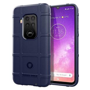 Shockproof Protector Cover Full Coverage Silicone Case for Motorola Moto One Pro (Blue)