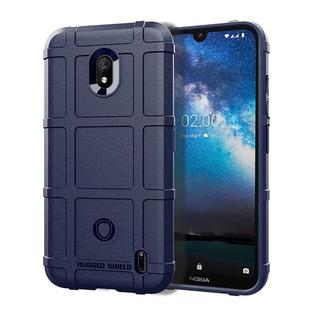Shockproof Protector Cover Full Coverage Silicone Case for Nokia 2.2 (Blue)