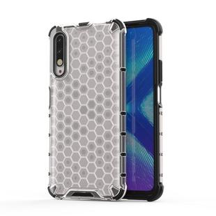 For Huawei Honor 9X / 9X Pro Shockproof Honeycomb PC + TPU Case (Transparent)