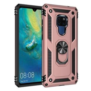 For Huawei Mate 20 Armor Shockproof TPU + PC Protective Case with 360 Degree Rotation Holder (Rose Gold)