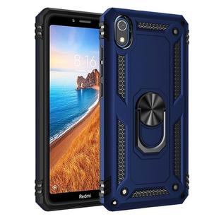 For Xiaomi Redmi 7A Armor Shockproof TPU + PC Protective Case with 360 Degree Rotation Holder (Blue)