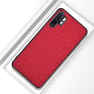 For Galaxy Note 10 Pro / Note 10+ Shockproof Cloth Texture PC + TPU Protective Case (Rose Red)