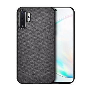 For Galaxy Note 10 Pro / Note 10+ Shockproof Cloth Texture PC + TPU Protective Case (Black)