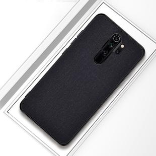 For Xiaomi Redmi Note 8 Pro Shockproof Cloth Texture PC + TPU Protective Case (Black)