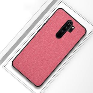 For Xiaomi Redmi Note 8 Pro Shockproof Cloth Texture PC + TPU Protective Case (Pink)