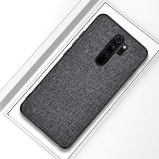 For Xiaomi Redmi Note 8 Pro Shockproof Cloth Texture PC + TPU Protective Case (Grey)