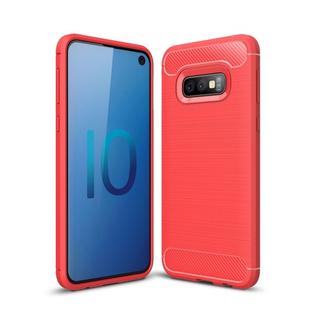 Brushed Texture Carbon Fiber TPU Case for Galaxy S10e