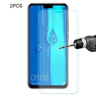 2 PCS ENKAY Hat-prince 0.26mm 9H 2.5D Curved Edge Tempered Glass Film For Huawei Y9 (2019) / Enjoy 9+