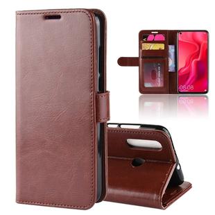 R64 Texture Horizontal Flip Leather Case For Huawei nova 4, with Holder & Card Slots & Wallet (Brown)