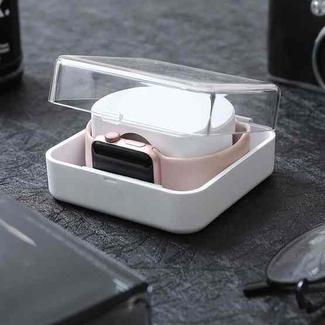 Fashion PC Storage Box Protective Case for Apple Watch  (White)