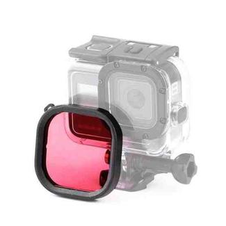 Square Housing Diving Color Lens Filter for GoPro HERO8 Black Original Waterproof Housing (Red)