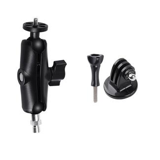 M10 9cm Connecting Rod Fixed Motorcycle Mount Holder with Tripod Adapter & Screw for GoPro, Insta360, DJI and Other Action Cameras(Black)