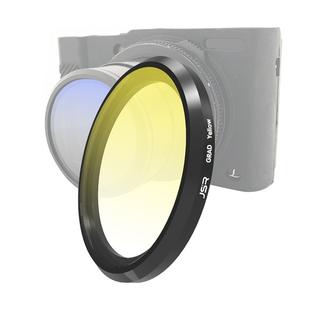 JSR Gradient Colored Lens Filter for Panasonic LUMIX LX10(Gradient Yellow)
