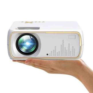 DH-A20 2200 Lumen 800 x 480 WiFi HD Smart Projector, Support VGA / HDMI / USB x 2 / AV / RCA Audio, Sync Version (White)