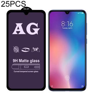 25 PCS AG Matte Anti Blue Light Full Cover Tempered Glass For Xiaomi Redmi Note 6 Pro