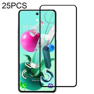 For LG K92 5G 25 PCS Full Glue Full Screen Tempered Glass Film