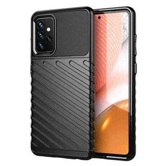 For Samsung Galaxy A72 5G / 4G Thunderbolt Shockproof TPU Protective Soft Case(Black)