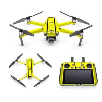 Cool Colorful Waterproof All-surround PVC Adhesive Sticker for DJI Mavic 2 Pro / Mavic 2 ZOOM with Screen(Yellow Green)