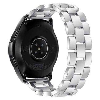 For Galaxy Watch Active 2 Metal Diamond-studded D-chain Watch Strap Watchband, Size:22mm(Silver)