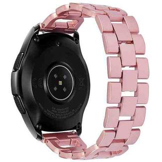 For Galaxy Watch Active 2 Metal Diamond-studded D-chain Watch Band Watch Band, Size:22mm(Pink)