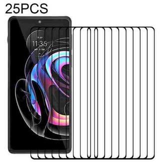 For Motorola Edge 20 Pro 25 PCS Full Glue Full Screen Tempered Glass Film