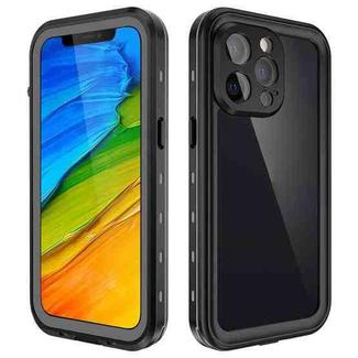 For iPhone 13 Pro RedPepper Transparent Dot Shockproof Waterproof PC + TPU Protective Case (Black)