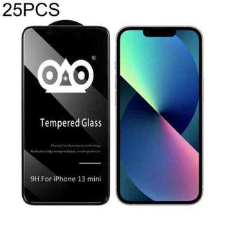 For iPhone 13 mini 25pcs Shockproof Anti-breaking Edge Airbag Tempered Glass Film