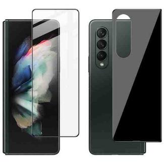 For Samsung Galaxy Z Fold3 5G IMAK 2 in 1 Anterior Protector + Back Protector Tempered Glass Film