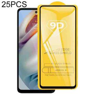 25 PCS 9D Full Glue Screen Tempered Glass Film For Motorola Moto G51 5G / G60 / G200/ G60S