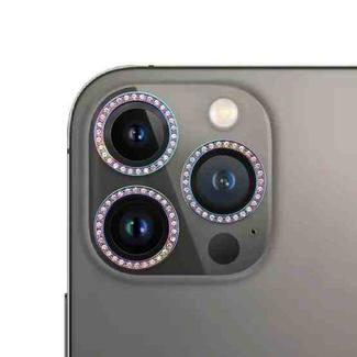 For iPhone 13 Pro Max / 13 Pro 9H Point Drill Camera Lens Protector Ring(Colorful)