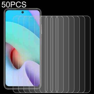 50 PCS 0.26mm 9H 2.5D Tempered Glass Film For Xiaomi Redmi Note 11 4G 6.5 inch / Note 11SE