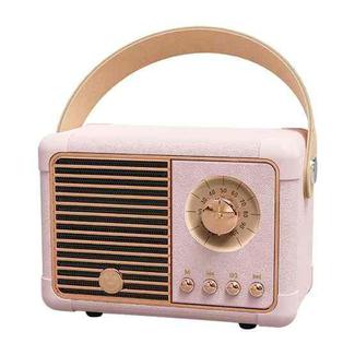 HM11 PLUS Portable HIFI Mini Retro Wireless Bluetooth Speaker(Pink)