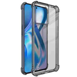 For OnePlus Ace 5G/10R 5G imak All-inclusive Shockproof Airbag TPU Case with Screen Protector(Transparent Black)