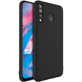 For Galaxy M30 / A40S IMAK UC-1 Series Shockproof Frosted TPU Protective Case(Black)