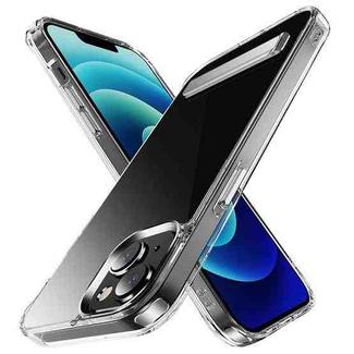 For iPhone 14 Plus Four Corner Airbag Shockproof Holder Phone Case (Transparent)