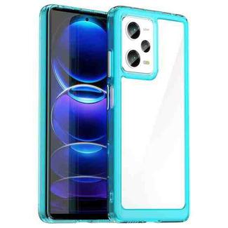 For Xiaomi Redmi Note 12 Pro 5G China Colorful Series Acrylic + TPU Phone Case(Transparent Blue)