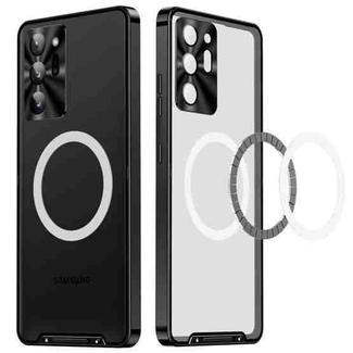 For Samsung Galaxy Note20 Ultra MagSafe Frosted Metal Phone Case(Black)