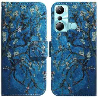 For Infinix Hot 20i Coloured Drawing Flip Leather Phone Case(Apricot)