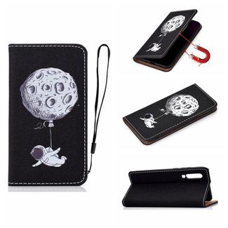 For Huawei P30 3D Painting Horizontal Flip Leather Case with Holder & Card Slot & Lanyard(Spaceman)