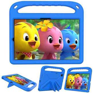 For Samsung Galaxy Tab S6 T860 Handle EVA Shockproof Tablet Case with Holder(Blue)