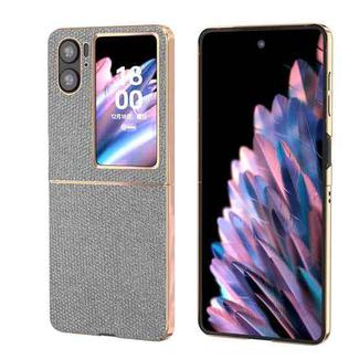 For OPPO Find N2 Flip Nano Plating Diamond Phone Case(Jewel Black)
